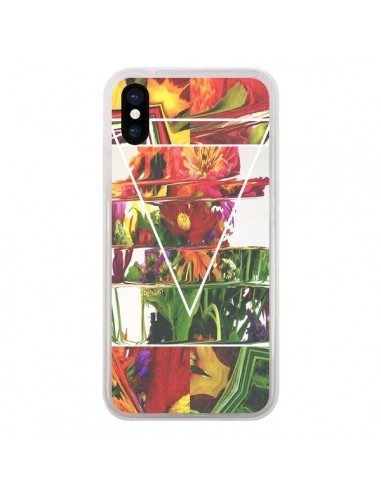 Coque iPhone X et XS Facke Flowers Fleurs - Danny Ivan