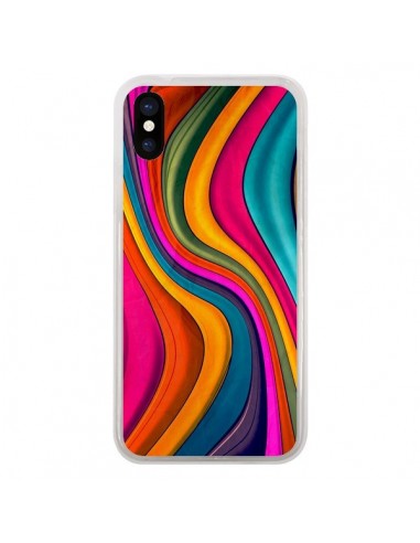 Coque iPhone X et XS Love Color Vagues - Danny Ivan