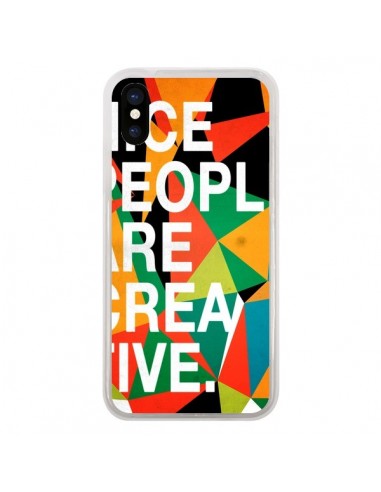 Coque iPhone X et XS Nice people are creative art - Danny Ivan