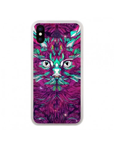 Coque iPhone X et XS Space Cat Chat espace - Danny Ivan