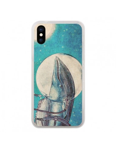 Coque iPhone X et XS Baleine Whale Voyage Journey - Eric Fan