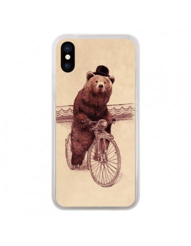 Coque iPhone X et XS Ours Velo Barnabus Bear - Eric Fan