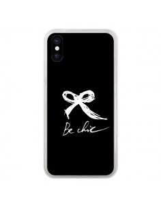 Coque iPhone X et XS Be Chic Noeud Papillon Blanc -  Léa...