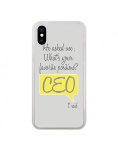 Coque iPhone X et XS What's your favorite position CEO I...