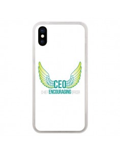 Coque iPhone X et XS CEO Chief Encouraging Officer Vert -...