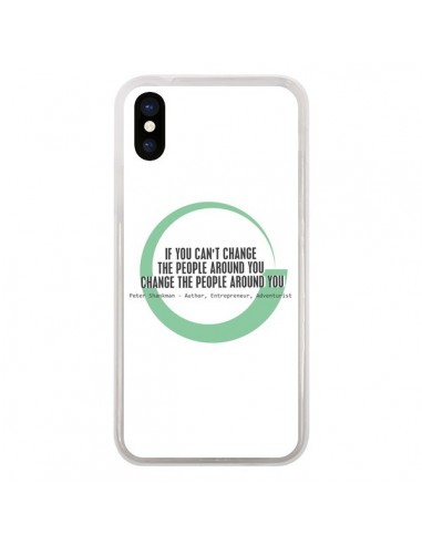 Coque iPhone X et XS Peter Shankman, Changing People - Shop Gasoline