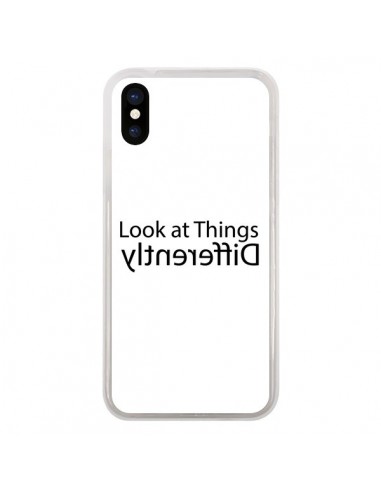 Coque iPhone X et XS Look at Different Things Black - Shop Gasoline