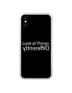 Coque iPhone X et XS Look at Different Things White -...
