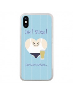 Coque iPhone X et XS Homme Man Fuck Love Coeur Amour -...