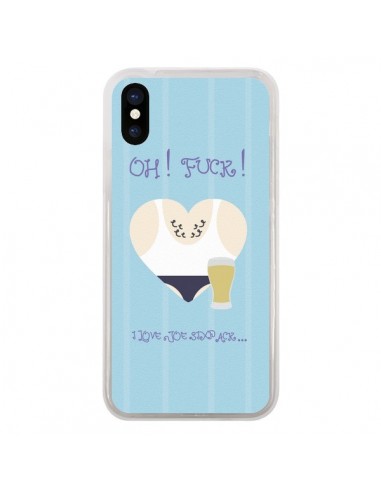 Coque iPhone X et XS Homme Man Fuck Love Coeur Amour - Julien Martinez