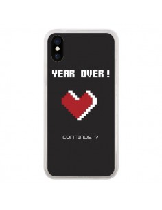 Coque iPhone X et XS Year Over Love Coeur Amour - Julien...
