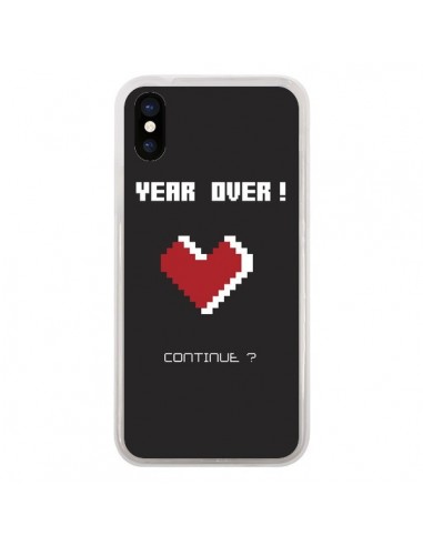 Coque iPhone X et XS Year Over Love Coeur Amour - Julien Martinez
