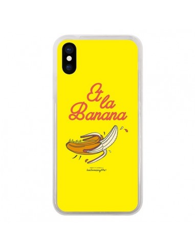 Coque iPhone X et XS Et la banana banane - Leellouebrigitte