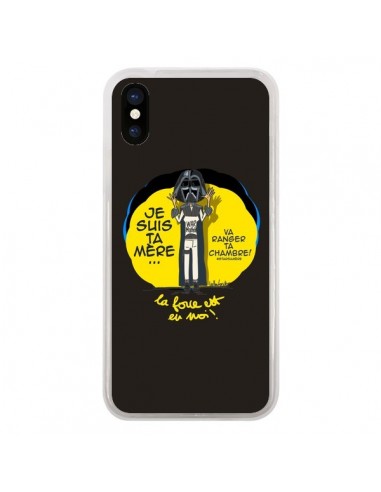 Coque iPhone X et XS Je suis ta mère Va ranger ta chambre Star Wars - Leellouebrigitte