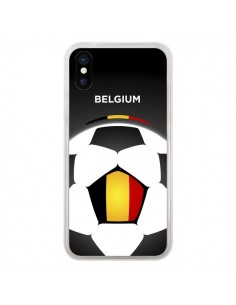 Coque iPhone X et XS Belgique Ballon Football - Madotta