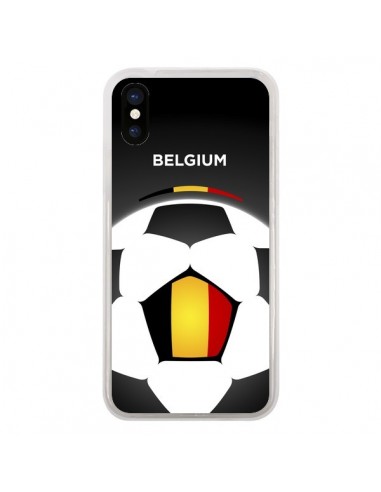Coque iPhone X et XS Belgique Ballon Football - Madotta