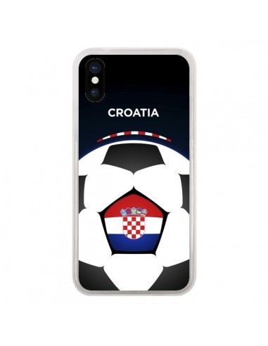 Coque iPhone X et XS Croatie Ballon Football - Madotta