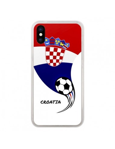 Coque iPhone X et XS Equipe Croatie Croatia Football - Madotta