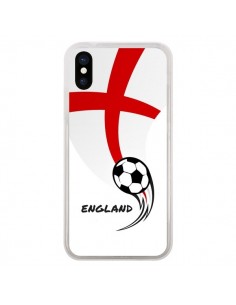 Coque iPhone X et XS Equipe Angleterre England Football -...