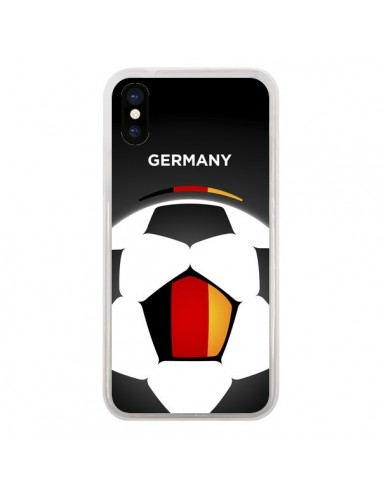 Coque iPhone X et XS Allemagne Ballon Football - Madotta