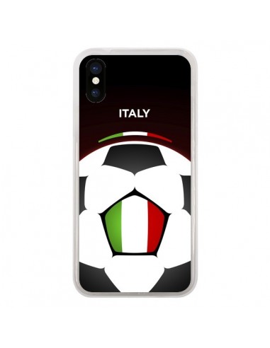 Coque iPhone X et XS Italie Ballon Football - Madotta