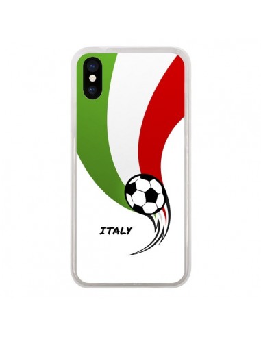 Coque iPhone X et XS Equipe Italie Italia Football - Madotta