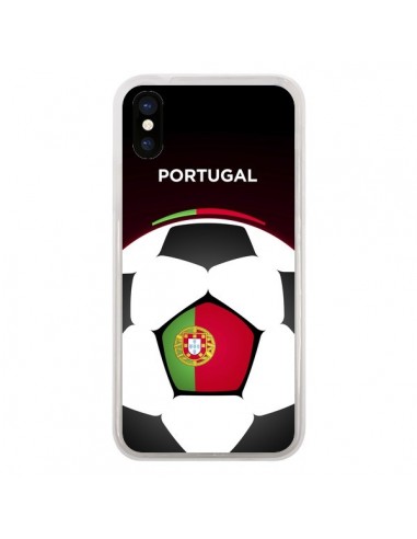 Coque iPhone X et XS Portugal Ballon Football - Madotta