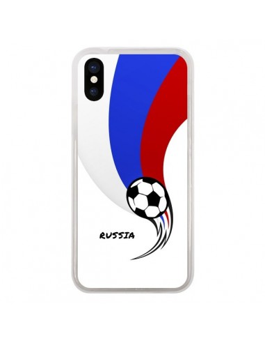 Coque iPhone X et XS Equipe Russie Russia Football - Madotta
