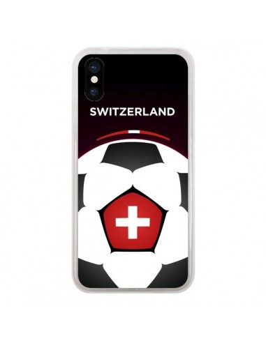 Coque iPhone X et XS Suisse Ballon Football - Madotta
