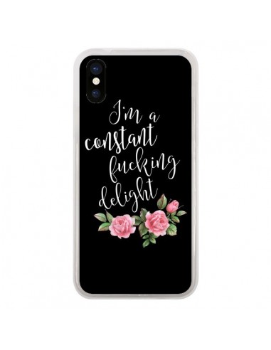 Coque iPhone X et XS Fucking Delight Fleurs - Maryline Cazenave