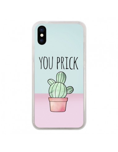 Coque iPhone X et XS You Prick Cactus - Maryline Cazenave