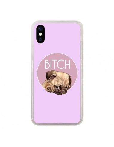 Coque iPhone X et XS Bulldog Bitch - Maryline Cazenave