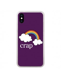 Coque iPhone X et XS Crap Arc en Ciel - Maryline Cazenave