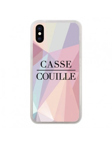 Coque iPhone X et XS Casse Couille - Maryline Cazenave