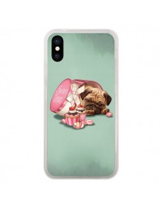 Coque iPhone X et XS Chien Dog Cupcakes Gateau Bonbon...