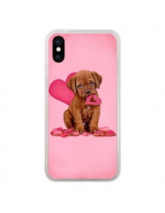 Coque iPhone X et XS Chien Dog Gateau Coeur Love -...