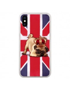 Coque iPhone X et XS Chien Dog Anglais UK British Queen...