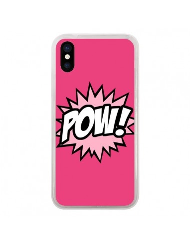 Coque iPhone X et XS Pow Bulles BD Comics - Maryline Cazenave