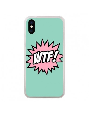 Coque iPhone X et XS WTF Bulles BD Comics - Maryline Cazenave