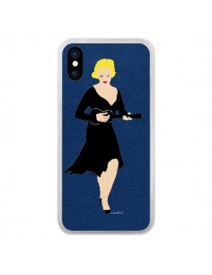 Coque iPhone X et XS Marilyn Ukulele - Magdalla Del Fresto