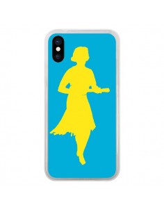 Coque iPhone X et XS Marilyn Ukulele Jaune - Magdalla Del...