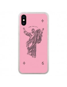 Coque iPhone X et XS God Pink Drake Chanteur Jeu Cartes -...