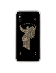 Coque iPhone X et XS God Black Drake Chanteur Jeu Cartes...
