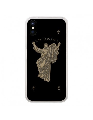 Coque iPhone X et XS God Black Drake Chanteur Jeu Cartes - Mikadololo