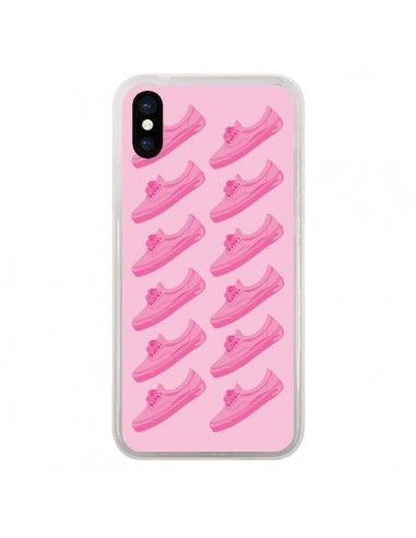 Coque iPhone X et XS Pink Rose Vans Chaussures - Mikadololo