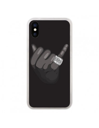 Coque iPhone X et XS OVO Ring Bague - Mikadololo