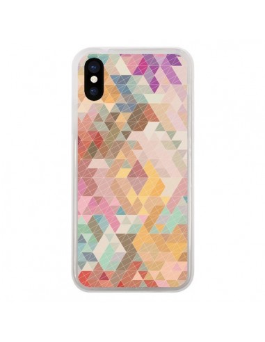 Coque iPhone X et XS Azteque Pattern Triangles - Rachel Caldwell