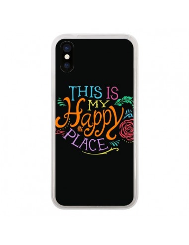 Coque iPhone X et XS This is my Happy Place - Rachel Caldwell