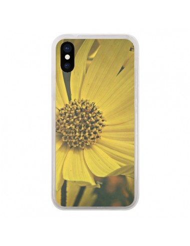 Coque iPhone X et XS Tournesol Fleur - R Delean