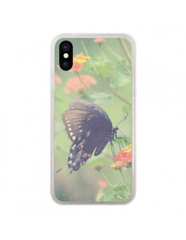 Coque iPhone X et XS Papillon Butterfly - R Delean